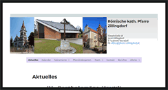 Desktop Screenshot of pfarre-zillingdorf.at