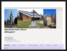 Tablet Screenshot of pfarre-zillingdorf.at